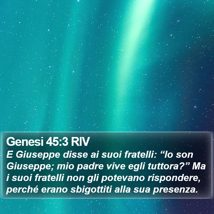 Genesi 45:3 RIV Bible Study