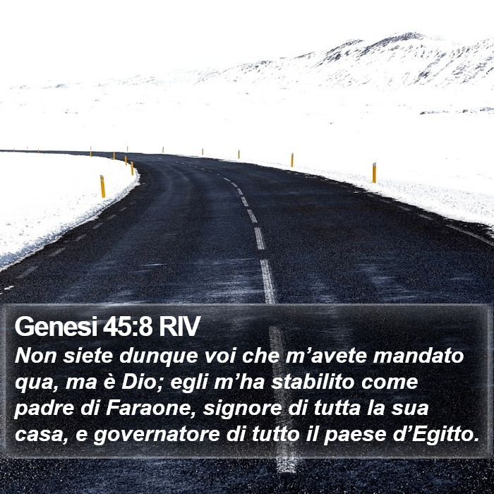 Genesi 45:8 RIV Bible Study