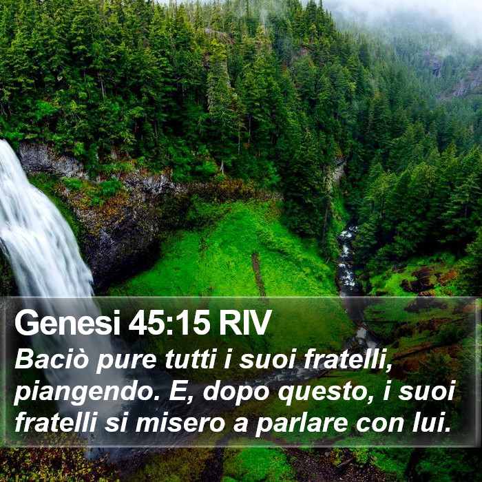 Genesi 45:15 RIV Bible Study