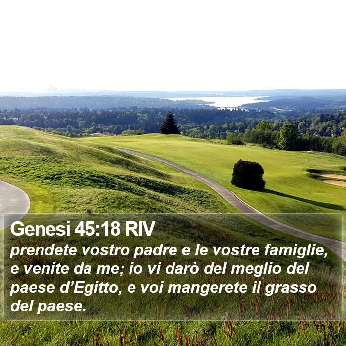 Genesi 45:18 RIV Bible Study