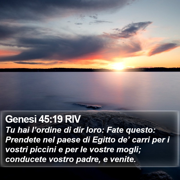 Genesi 45:19 RIV Bible Study
