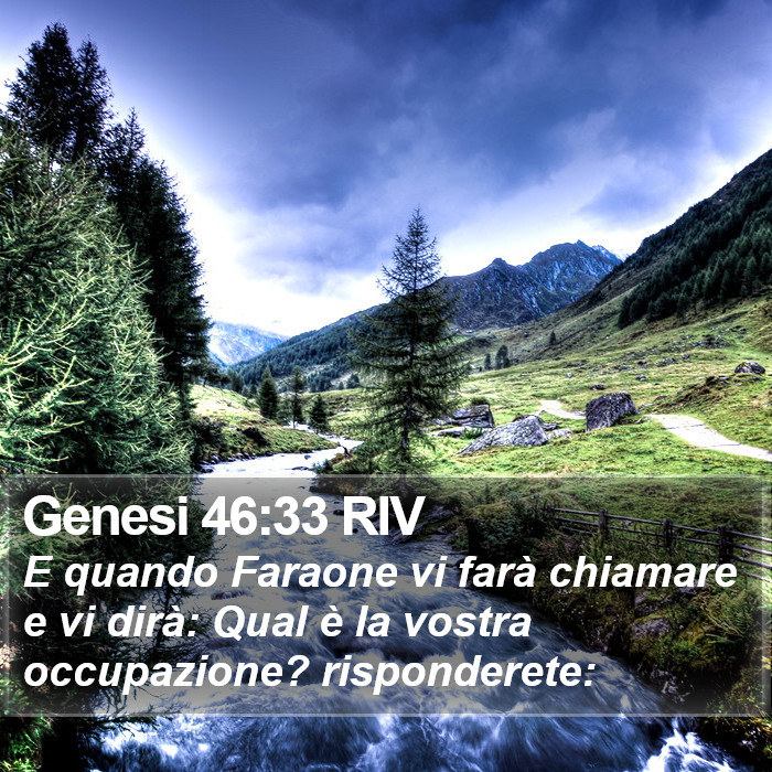 Genesi 46:33 RIV Bible Study