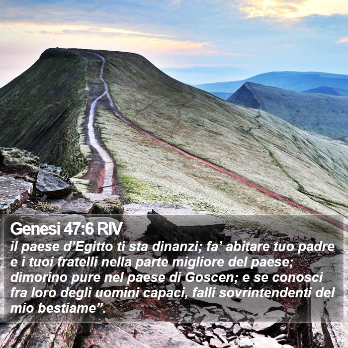 Genesi 47:6 RIV Bible Study