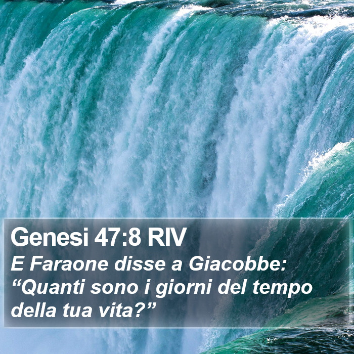 Genesi 47:8 RIV Bible Study