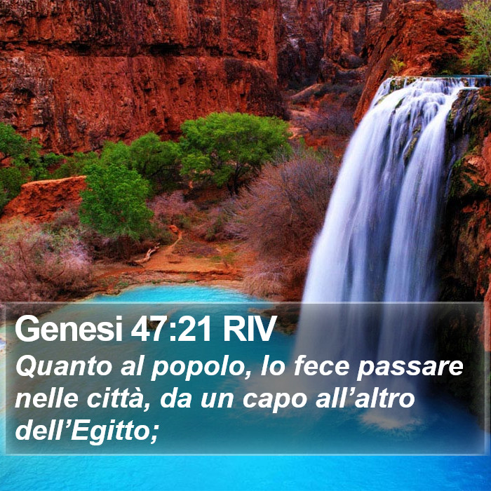 Genesi 47:21 RIV Bible Study