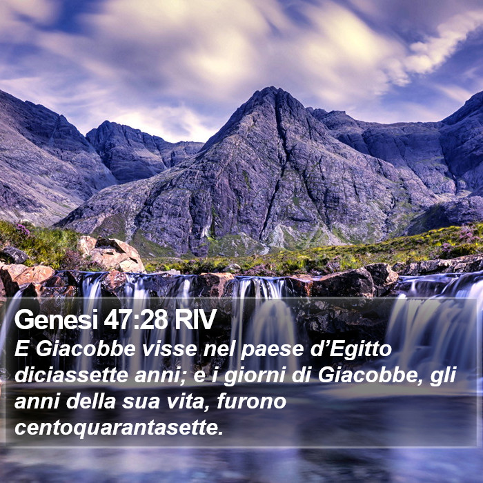 Genesi 47:28 RIV Bible Study