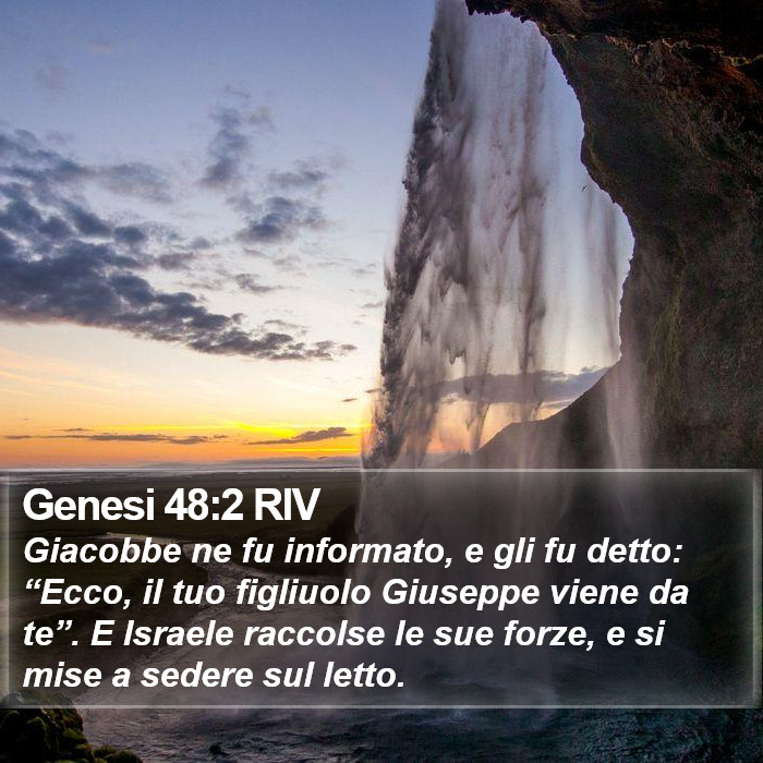 Genesi 48:2 RIV Bible Study