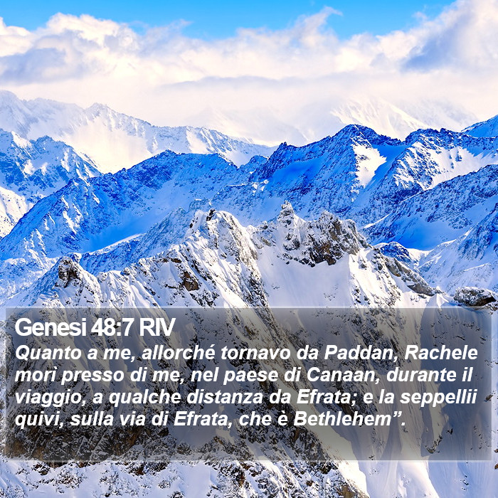 Genesi 48:7 RIV Bible Study