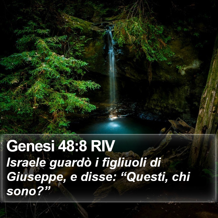 Genesi 48:8 RIV Bible Study