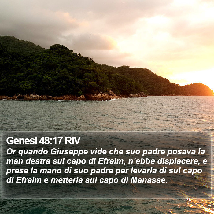 Genesi 48:17 RIV Bible Study
