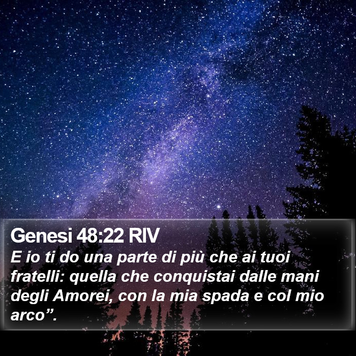Genesi 48:22 RIV Bible Study