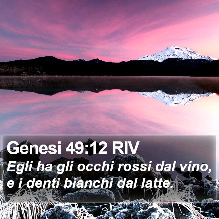 Genesi 49:12 RIV Bible Study
