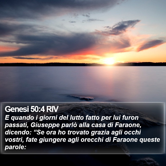 Genesi 50:4 RIV Bible Study