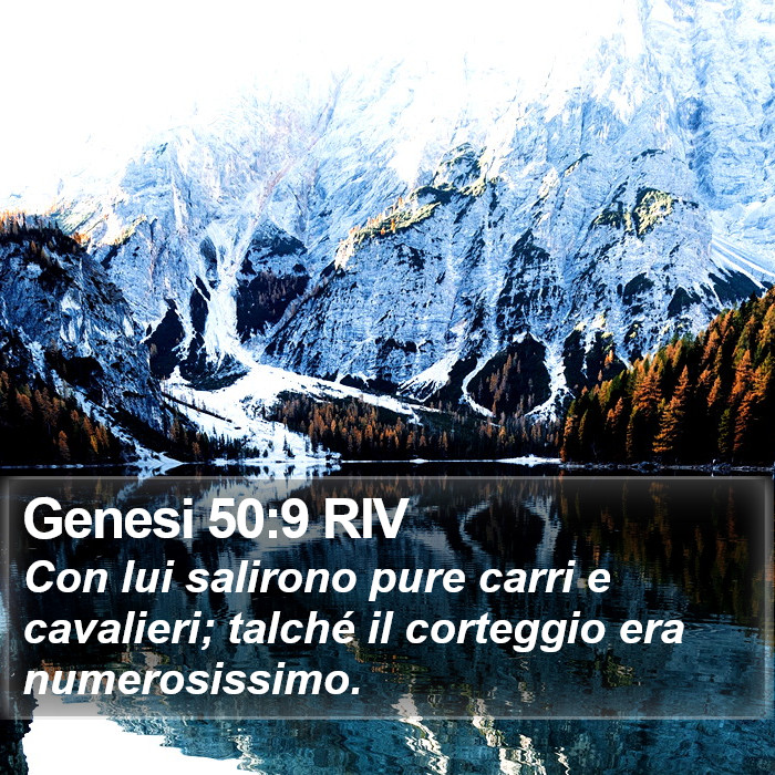 Genesi 50:9 RIV Bible Study