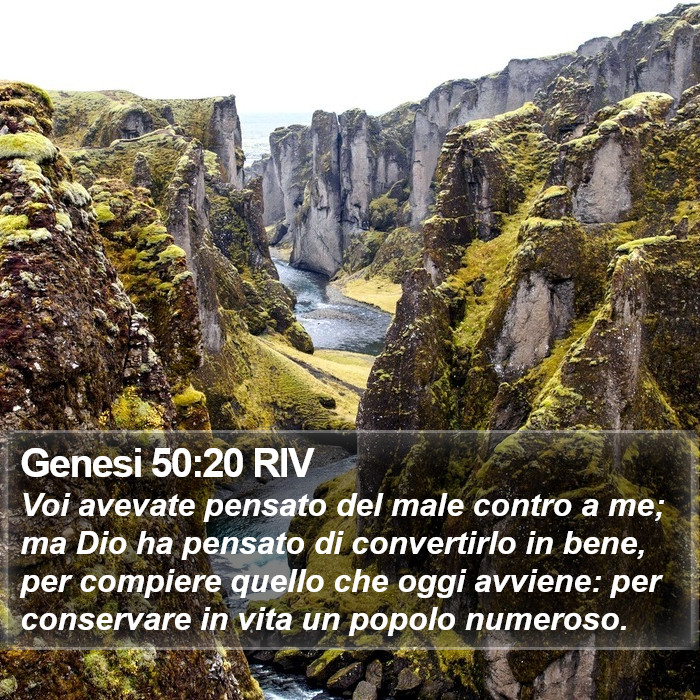 Genesi 50:20 RIV Bible Study