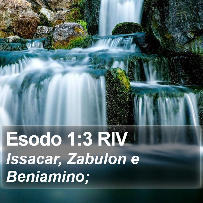 Esodo 1:3 RIV Bible Study