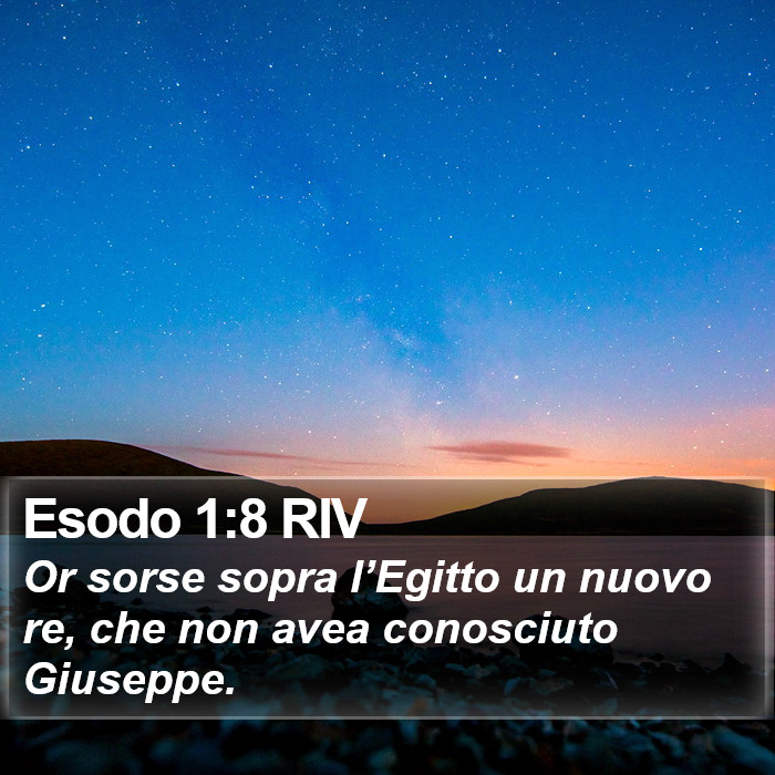 Esodo 1:8 RIV Bible Study