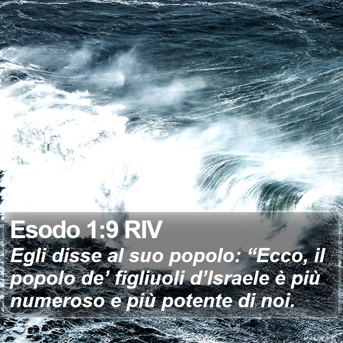 Esodo 1:9 RIV Bible Study
