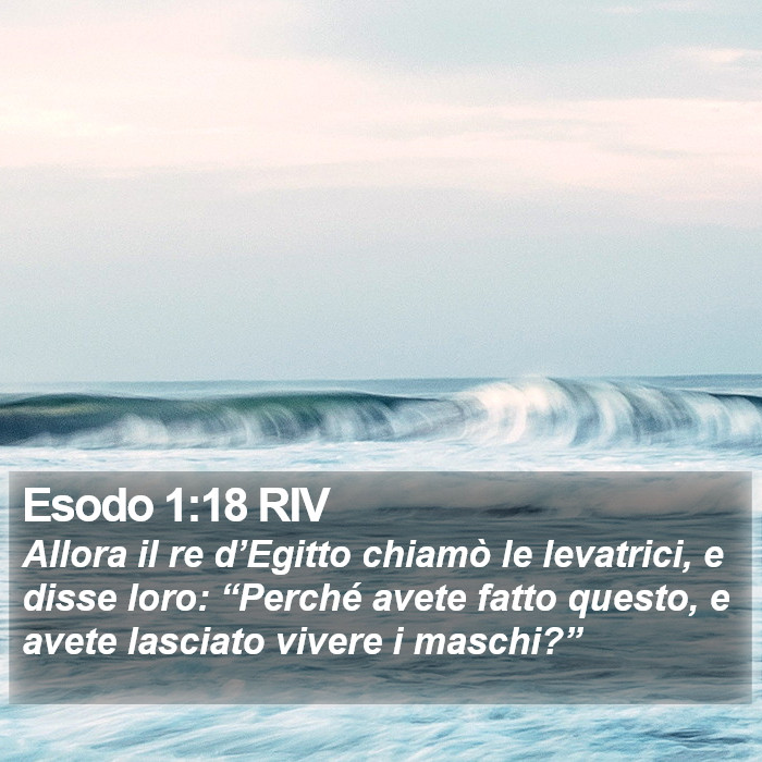 Esodo 1:18 RIV Bible Study