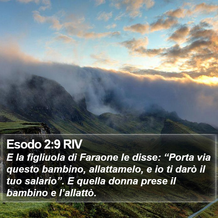 Esodo 2:9 RIV Bible Study
