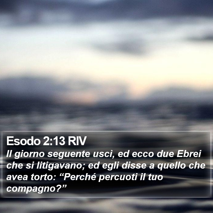 Esodo 2:13 RIV Bible Study