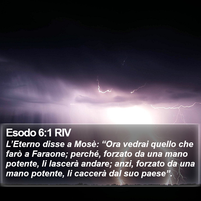 Esodo 6:1 RIV Bible Study