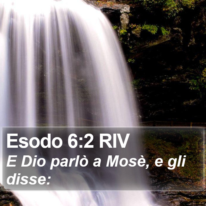 Esodo 6:2 RIV Bible Study