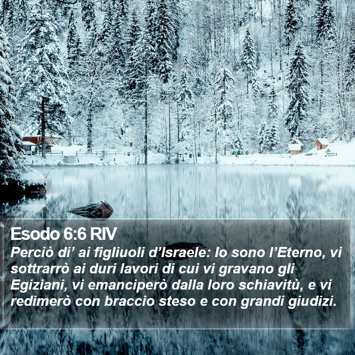 Esodo 6:6 RIV Bible Study