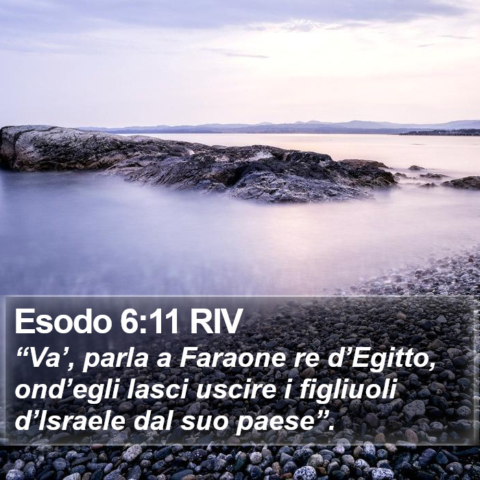 Esodo 6:11 RIV Bible Study