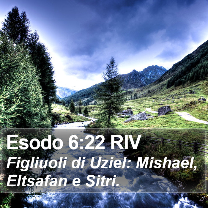 Esodo 6:22 RIV Bible Study