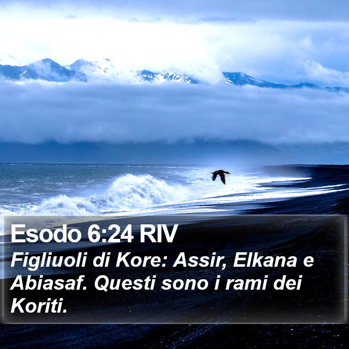 Esodo 6:24 RIV Bible Study