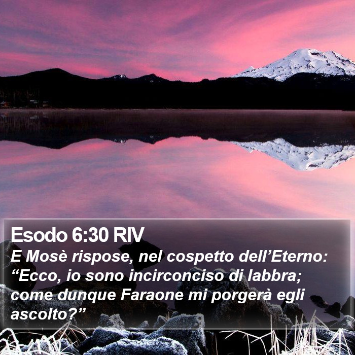 Esodo 6:30 RIV Bible Study