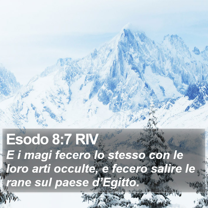 Esodo 8:7 RIV Bible Study