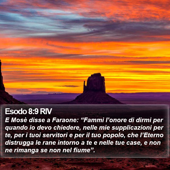 Esodo 8:9 RIV Bible Study