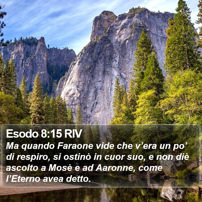 Esodo 8:15 RIV Bible Study