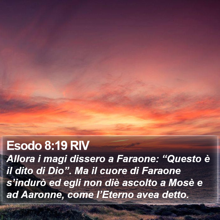 Esodo 8:19 RIV Bible Study