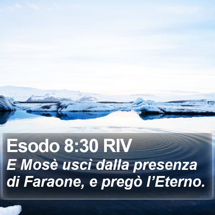 Esodo 8:30 RIV Bible Study