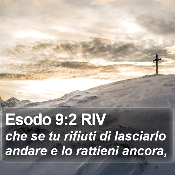 Esodo 9:2 RIV Bible Study