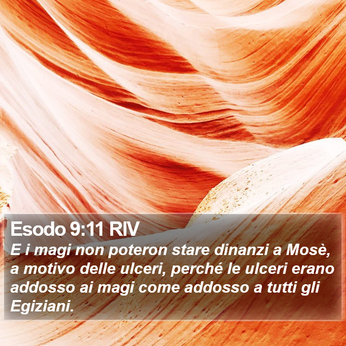 Esodo 9:11 RIV Bible Study