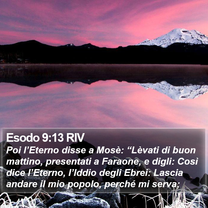 Esodo 9:13 RIV Bible Study