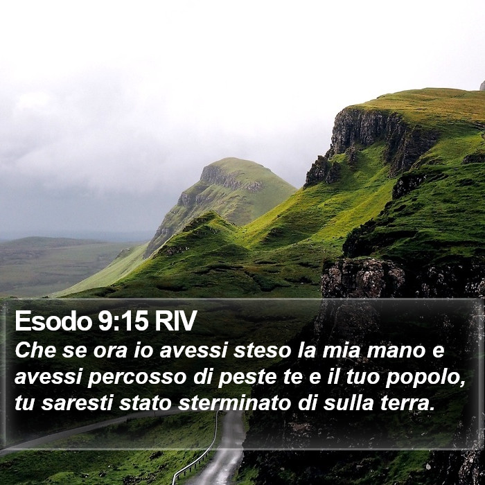 Esodo 9:15 RIV Bible Study