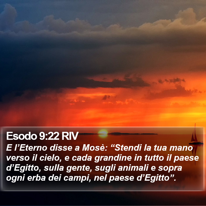 Esodo 9:22 RIV Bible Study