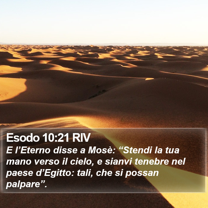 Esodo 10:21 RIV Bible Study
