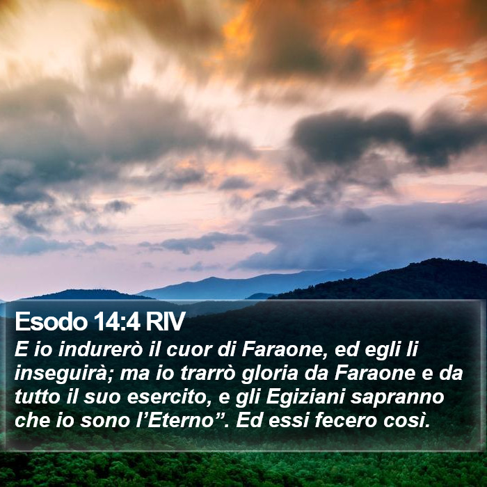 Esodo 14:4 RIV Bible Study