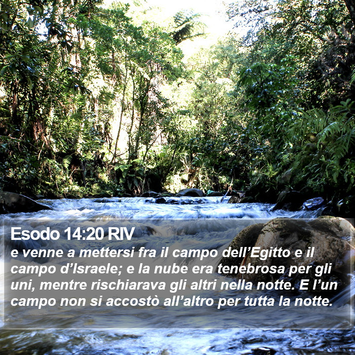 Esodo 14:20 RIV Bible Study