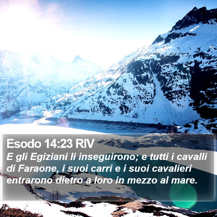 Esodo 14:23 RIV Bible Study