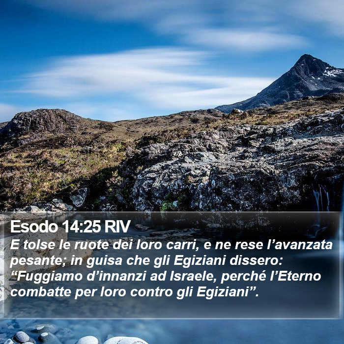 Esodo 14:25 RIV Bible Study