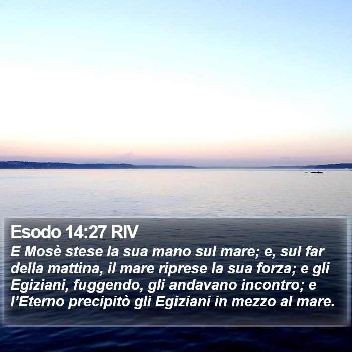 Esodo 14:27 RIV Bible Study