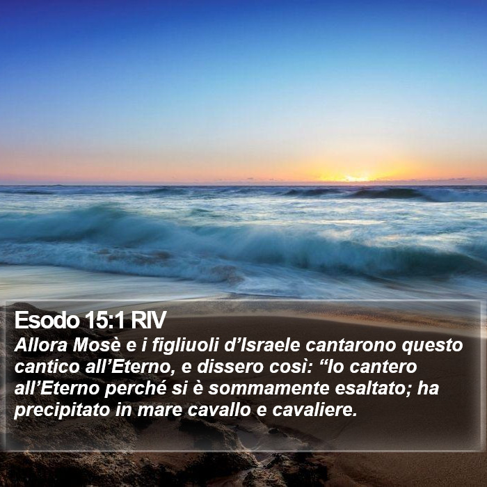 Esodo 15:1 RIV Bible Study