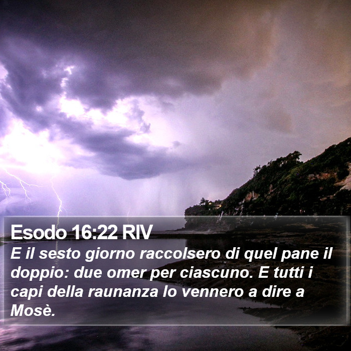 Esodo 16:22 RIV Bible Study